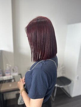 シーエスメイドバイシャチュー 栄店(CS made by SHACHU) ラベンダーピンク/似合わせカット/フェミニンロング