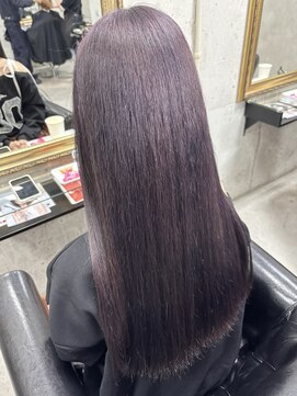 ルノン(LUNON) 暗めカラーグランマッシュデザインカラーフェイスフレーミング