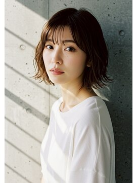 艶カラー+Aujuaトリートメント　大人ガーリー