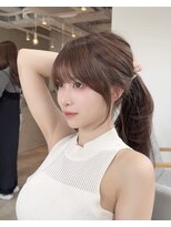 ザックジングウ 表参道(ZACC JINGU) レイヤーカット/前髪顔周りカット/ベージュ/オリーブベージュ