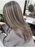 イメチェンハイライトレイヤーカットオリーブイルミナカラー堺東