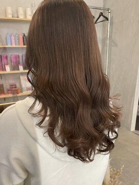 シェル 津山の手店(shel) ブリーチなしベージュ/ニュアンスカラー/冬カラーレイヤーカット