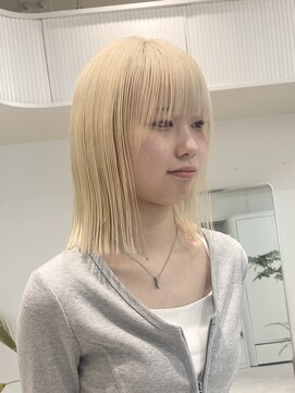 ミーム 原宿 表参道(meme) ◎ブロンドハイトーンカラーデザインカラーアンブレラカラー金髪