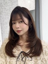 ビュー フクオカ(VIEW FUKUOKA) オリーブベージュ/ロングレイヤー/顔周り/髪質改善