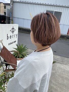 ベリー(berry) 白髪ぼかし×ピンクベージュ★