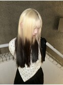 ミルクティーベージュ顔まわりレイヤーミディアムレイヤー1