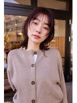 クラン バイ ヘッドライト 栄店(clan by HEADLIGHT)&nbsp;栄/外はねくびれヘア/顔まわりレイヤー/ミディアム