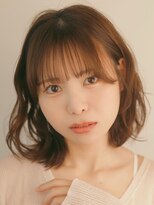 ベレッタ ネヤガワ(veretta. neyagawa)&nbsp;柔らかブラウン/ふんわりほつれウェーブ/透け感前髪/フェミニン