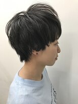 キューズ クラブ(cuz KLUB)&nbsp;【cuz KLUB】ダークグレー×マッシュショート