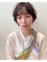 ケーツー あべのキューズモ－ル店(K-two)&nbsp;[K-two]ウェーブパーマ アッシュブラウン 小顔[天王寺/阿倍野]