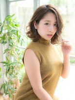 オーブ ヘアー リリー 博多2号店(AUBE HAIR lily) ラフさと動きをプラス♪ミディウェーブ