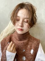 アイティー バイ アルバム 中野店(IT by ALBUM)&nbsp;無造作ショート_エアリーミディショートパーマ_68085