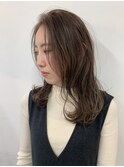 セミロング/シアーベージュ