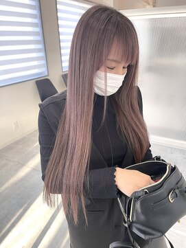 ヘアデザイン ゴドバン(Hair Design Gdobant) #ピンクアッシュ#ラベンダーアッシュ#ロングヘアー#大人女性