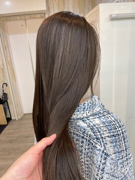 ナンバー アンフィール 渋谷(N° anfeel) 髪質改善艶髪柔らかブラウンハイライト