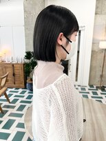 ノエ(noe) 切りっぱなしボブ×地毛風カラー