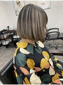 バレイヤージュボブ_デザインカラーシルキーベージュ_Y89