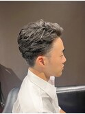 ビジネスフォーマル ツーブロックショート オールバック