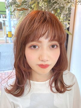 ココル(cocolu) ピーチオレンジくびれヘア