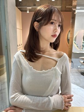 グロー 大宮(GLROW) 韓国　u24 レイヤーカット　ココアブラウン　haruhi 大宮