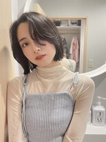 メゾンドイギー(MAISON de IGGY)&nbsp;レイヤーカットボブ×グレージュアッシュ