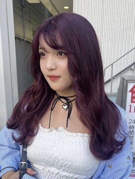 ロア 福岡天神本店(LORE) グレージュカラーレイヤーカットダブルカラーケアブリーチ