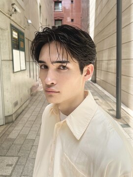 ガーデン 銀座(GARDEN) 艶センターパートニュアンスパーマ韓国マッシュダークアッシュ