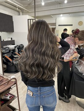 エトラ 渋谷店(etora) 小顔へア アッシュカラーグレージュハイライトカラー◎