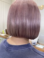 モリオフロムロンドン 大宮店(morio from London)&nbsp;ピンクベージュ×ボブスタイル　村田