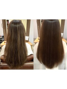 プロがつくるオーダーメイドケアトリートメントで髪質改善♪なめらかな手触りに感動！