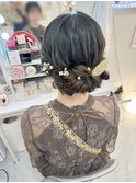 ギブソンタック/結婚式ヘアアレンジ／アップヘア