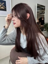 トッド(tod)&nbsp;ピンクベージュ　髪質改善　透明感カラー　暖色カラー　丸の内