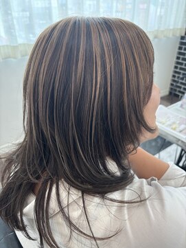 アーサス ヘアー デザイン 新潟駅南店(Ursus hair Design) アウターカラー×ウルフ