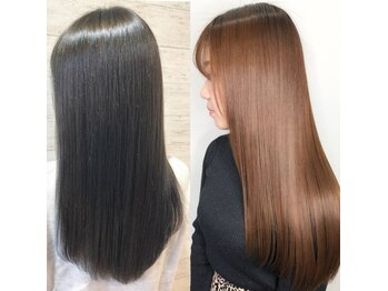 フリーダム(freedom)の写真/【全体縮毛矯正+カット¥9350】何度も触りたくなる憧れのうる艶ストレートをプチプラで![髪質改善/縮毛矯正]