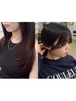 【レイヤーカットが得意!】[韓国風女神ヘア]のセット方法や時短方法もレクチャー◎巻いた時の小顔魅せも♪