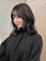 ローレンアオ(LOREN AO)&nbsp;着物ヘア/大人ガーリー/ダークアッシュ/似合わせカット/矢場町