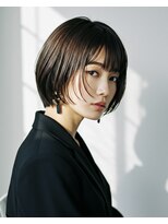 ウィールールピヴォクロス(WE RULE pivot cross)&nbsp;大人可愛い丸みショートボブ/透明感グレージュ