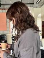 ロールアップスリーブス(ROLL UP SLEEVES) long perm / moca brown