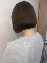 ミュラ(mulah)&nbsp;切りっぱなしボブ艶髪ストレートヘア＊透明感カラー/明大前