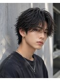 ニュアンスパーマ/フェザーパーマ/センターパート/名古屋/栄