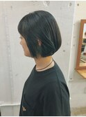 【RICCA渡辺】ミニボブ×インナーカラー×裾カラー