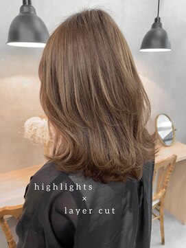 クラン 博多(Clan) 【村上】レイヤーカット×ハイライト