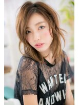 ヘアアンドビューティー ミック(Hair & Beauty miq)&nbsp;外国人風ハイライトカラーグラマラスくびれミディc1