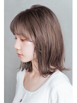 Liberte銀座 大人可愛い小顔ミディアム×ミルクティーベージュ