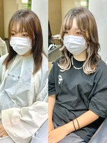 ディア(.eer)&nbsp;前髪インナーカラー×イヤリングカラー // シールエクステ20枚