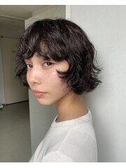 【arte pelo】】ルーズパーマ/黒髪ショート