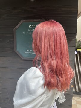 ヘアーアンドビュー ティーリタ 蕨(RITA) ピンクカラー