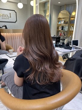 ロンドプランタン 恵比寿(Lond Printemps) ワンホンカールヘアブリーチなしのミルクティーベージュ