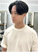 メンズ/センターパート/横分けセンターパート/ハイライト