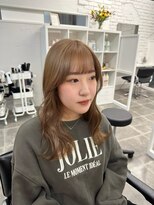 リアン バイ キートス(Lien by kiitos)&nbsp;ハイトーンカラー/ミルクティーベージュ/ダブルカラー